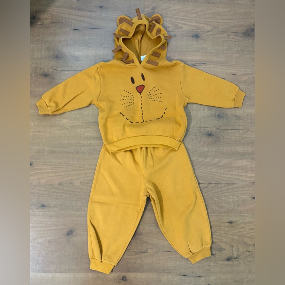 Halloween Costume Lion Hoodie and Pants Set
Color: Yellow * Size: 18 Months